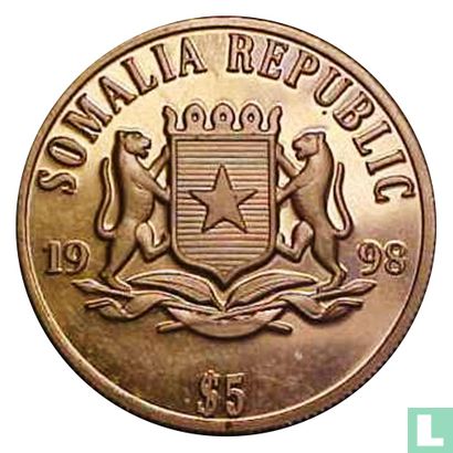 Somalia 5 Dollars 1998 (Copper-Nickel - Normal) - Afbeelding 1