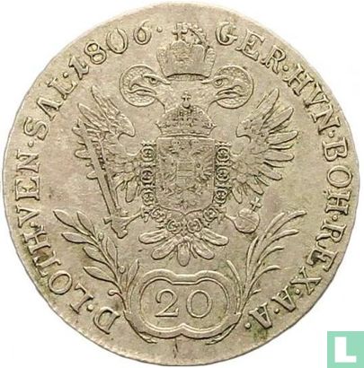 Oostenrijk 20 kreuzer 1806 (A - type 1) - Afbeelding 1