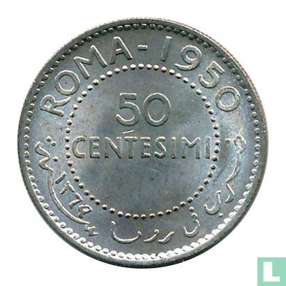 Somalia 50 centesimi 1950 (year 1369) - Image 1