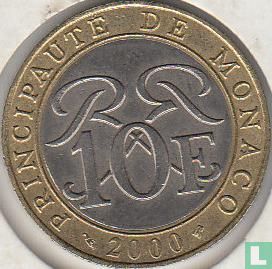Monaco 10 francs 2000 - Afbeelding 1