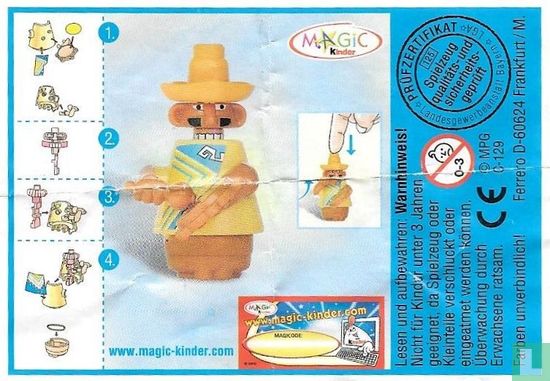 Mexicaan met trommel (blauwe hoed) - Afbeelding 3