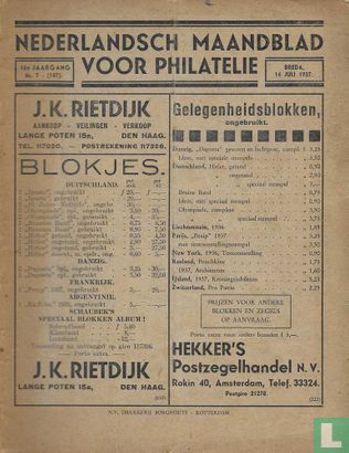 Nederlandsch Maandblad voor Philatelie 187