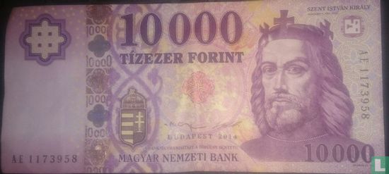 Hongarije 10.000 Forint 2014 - Afbeelding 1