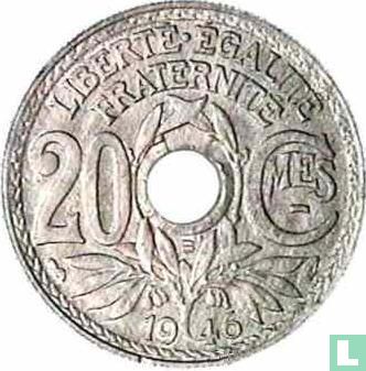 France 20 centimes 1946 (B) - Image 1