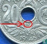 Frankrijk 20 centimes 1945 (C) - Afbeelding 3