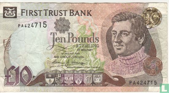 Irlande du Nord 10 de Pound 1998 - Image 1