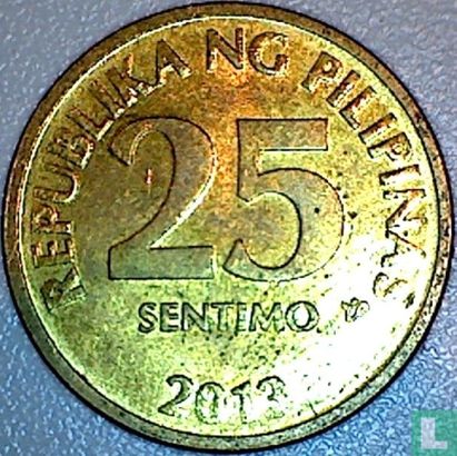 Filipijnen 25 sentimo 2013 - Afbeelding 1