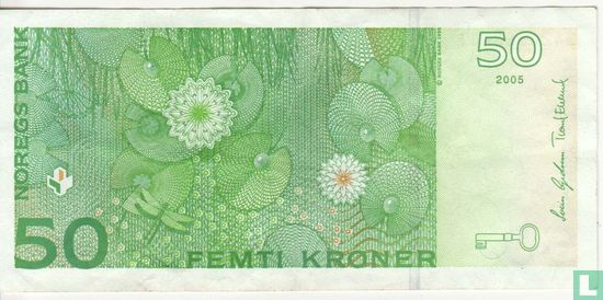 Noorwegen 50 Kroner 2005 - Afbeelding 2