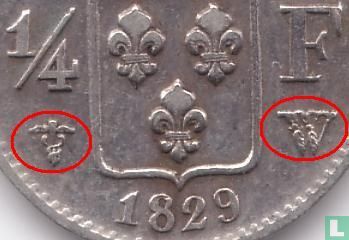 Frankrijk ¼ franc 1829 (W) - Afbeelding 3