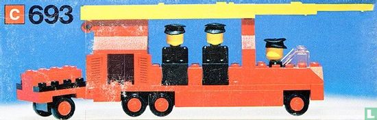 Lego 693 Fire Engine with Firemen - Image 1