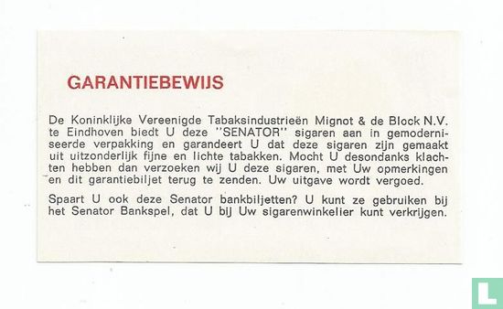 Nederland 25 Gulden (Senator sigaren) - Afbeelding 2