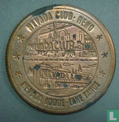 USA  1 dollar   Nevada Club Reno - Nevada Lodge Lake Tahoe  1965 - Image 1