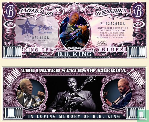 B.B. KING herinnerings biljet 2015 - Riley B. King