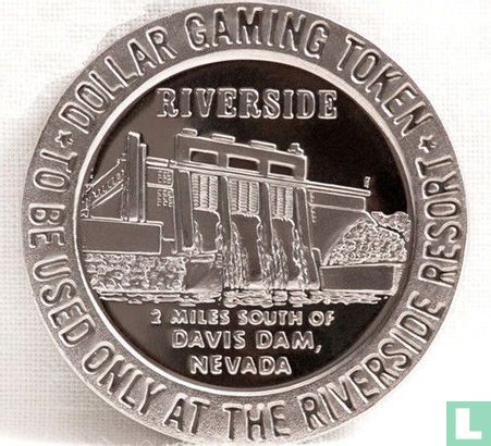 USA  1 dollar   Riverside Resort  Davis Dam, NV 1966 - Image 2