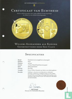 Kroningsset 2 x 1/2 ounce goud Willem Alexander en Beatrix/ Maxima - Afbeelding 2