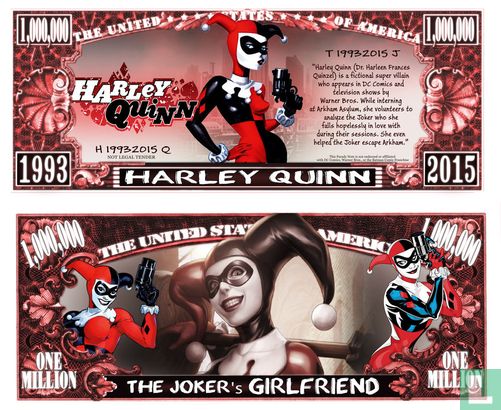 Harley Quinn dollar bill