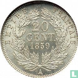 Frankrijk 20 centimes 1859 - Afbeelding 1