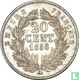 Frankrijk 20 centimes 1858 - Afbeelding 1