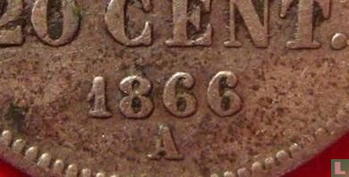 Frankrijk 20 centimes 1866 (A) - Afbeelding 3