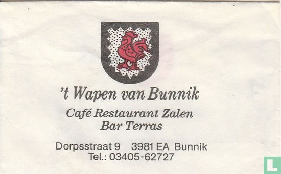 't Wapen van Bunnik Café Restaurant Zalen - Image 1