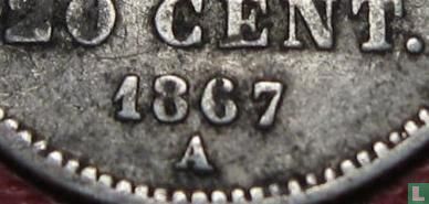 Frankrijk 20 centimes 1867 (A) - Afbeelding 3
