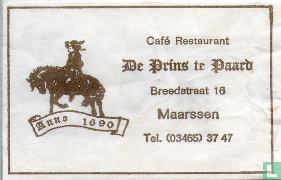 Café Restaurant De Prins te Paard - Image 1