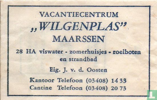 Vacantiecentrum "Wilgenplas" - Afbeelding 1