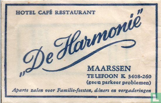 Hotel Café Restaurant "De Harmonie"  - Image 1
