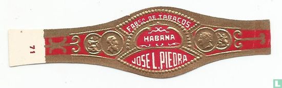 Habana Fabca. de Tabacos Jose L. Piedra - Afbeelding 1