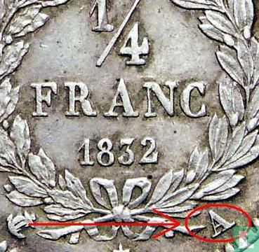 France ¼ franc 1832 (A) - Image 3