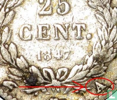 France 25 centimes 1847 (A) - Image 3