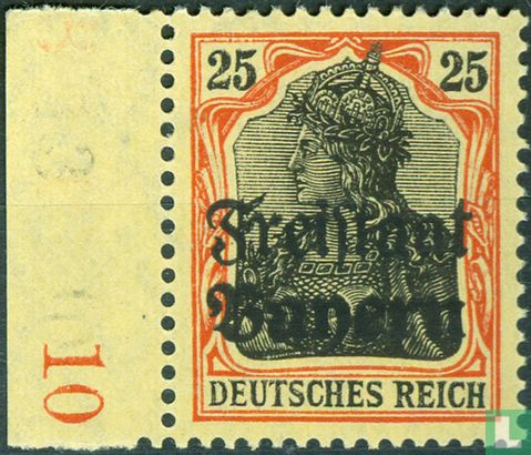 Germania with overprint "Freistaat Bayern"
