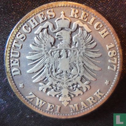 Prussia 2 mark 1877 (B) - Image 1