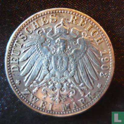 Bavière 2 mark 1903 - Image 1