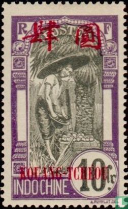 Woman from Tonkin, with overprint