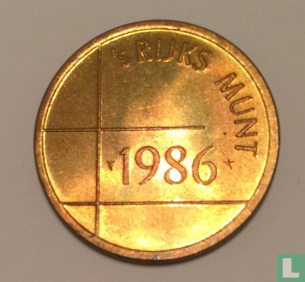 Legpenning Rijksmunt 1986 - Afbeelding 1