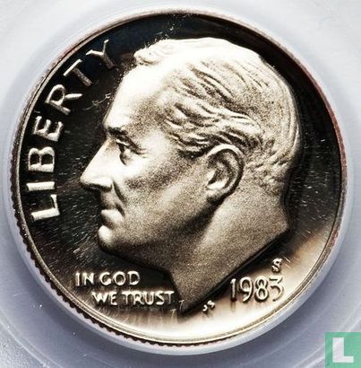 États-Unis 1 dime 1983 (BE) - Image 1
