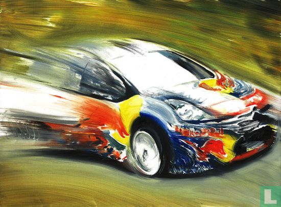 Sebastien Loeb Citroen DS3 Red Bull WRC Rally Car Art Print Poster