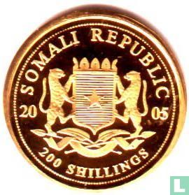 Somalië 200 shillings 2005 (PROOF) "African elephant" - Afbeelding 1