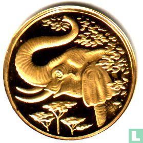 Somalië 200 shillings 2005 (PROOF) "African elephant" - Afbeelding 2