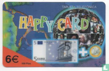 Happy Card with 5€ bill