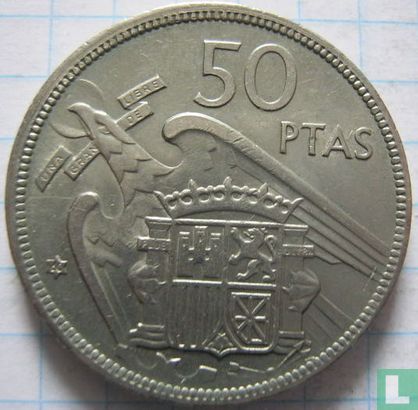 Spain 50 pesetas 1957 (60) - Image 1
