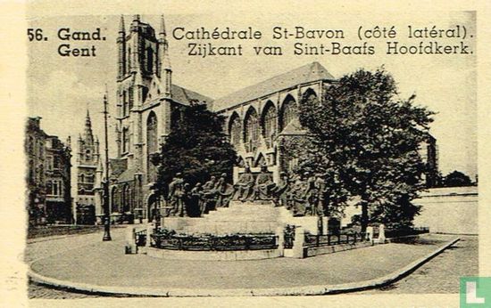 Gent - Zijkant van Sint-Baafs Hoofdkerk - Afbeelding 1
