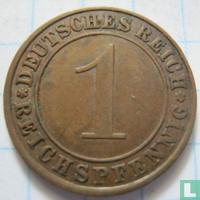 Duitse Rijk 1 reichspfennig 1927 (A) - Afbeelding 2