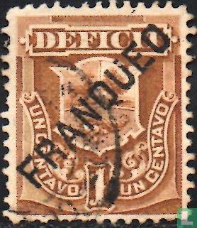 Postage Due with overprint