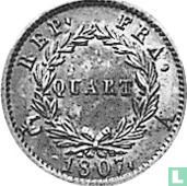France 1 quart 1807 (A - tête laurée) - Image 1