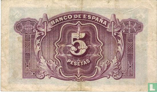 Spanje 5 peseta 1935 - Afbeelding 2