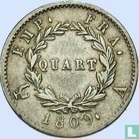 Frankrijk 1 quart 1809 - Afbeelding 1