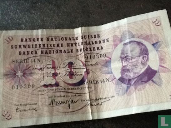 10 Francs banknote - Image 1