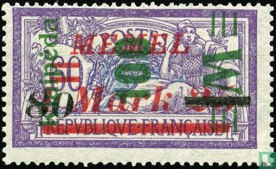 Type Merson, with double overprint